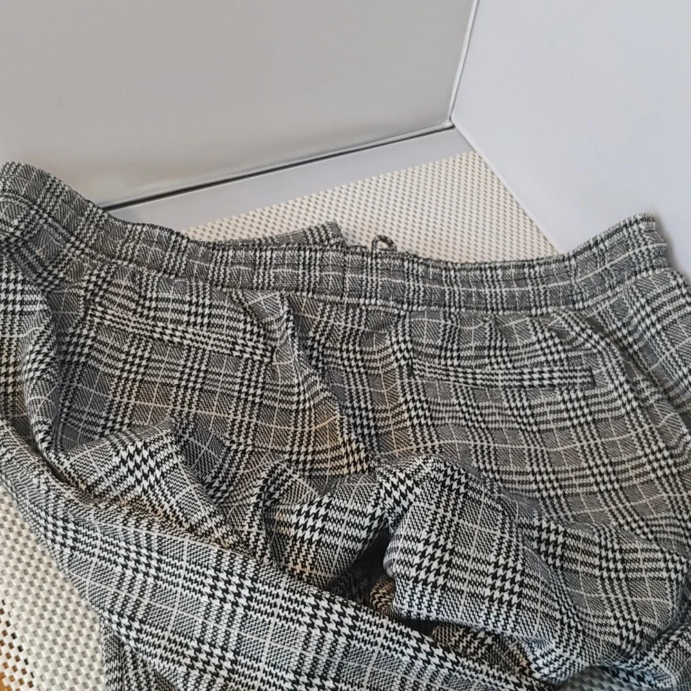 Time and Tru Women's Size XXL (20) Glen Plaid Pull On Knit Drawstring Pants - Picture 5 of 5